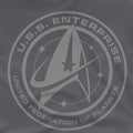 Charcoal - Pack Shot - Star Trek: Discovery Mens Enterprise Crest T-Shirt