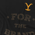 Black - Side - Yellowstone Mens For the Brand T-Shirt
