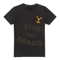 Black - Front - Yellowstone Mens For the Brand T-Shirt