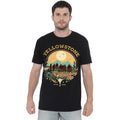 Black - Side - Yellowstone Mens Cowboy Up T-Shirt