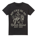 Black - Front - Yellowstone Mens Rip Can Be My Ranch Hand T-Shirt