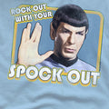 Light Blue - Pack Shot - Star Trek Mens Spock Out T-Shirt