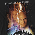 Black - Side - Star Trek Mens First Contact T-Shirt