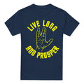 Navy - Front - Star Trek Mens Live Long Hand T-Shirt