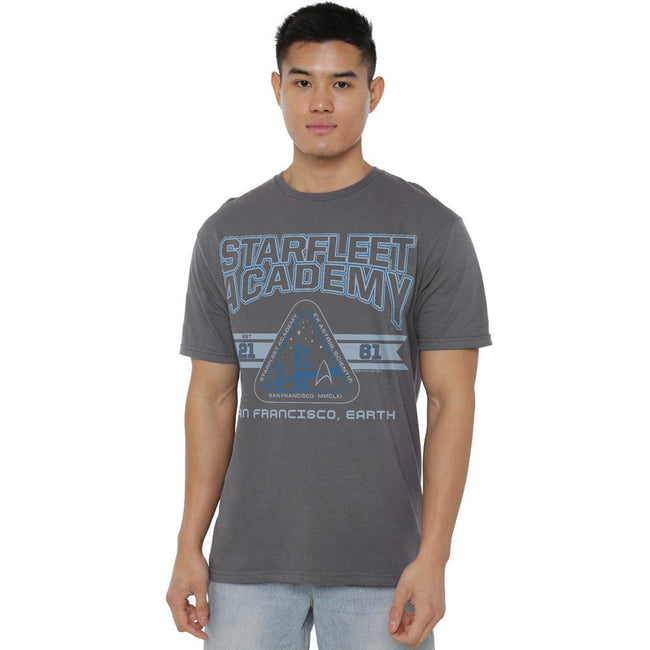 Charcoal - Lifestyle - Star Trek Mens Starfleet Academy Earth T-Shirt