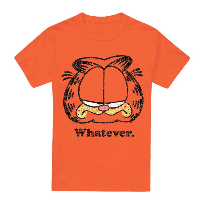Orange - Front - Garfield Mens Whatever T-Shirt