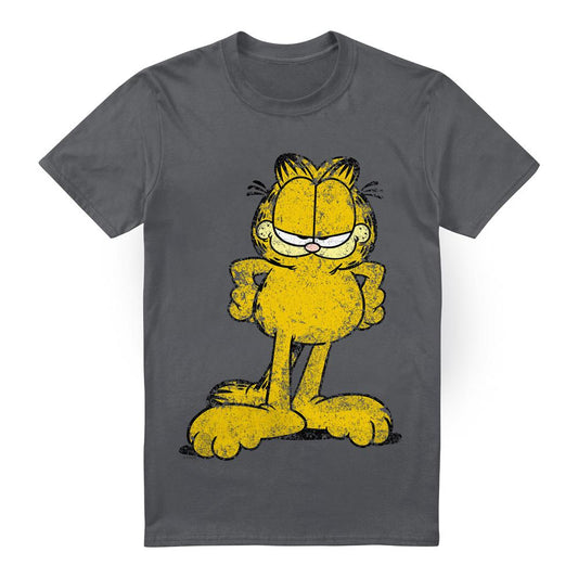 Charcoal - Front - Garfield Mens Big Ol´ Cat T-Shirt