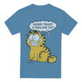 Carolina Blue - Front - Garfield Mens Smiling Cat T-Shirt