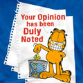 Royal Blue - Pack Shot - Garfield Mens Duly Noted T-Shirt