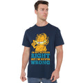 Navy - Lifestyle - Garfield Mens Never Wrong T-Shirt