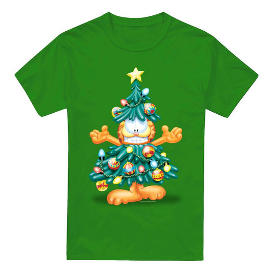 Kelly Green - Front - Garfield Mens Tree T-Shirt
