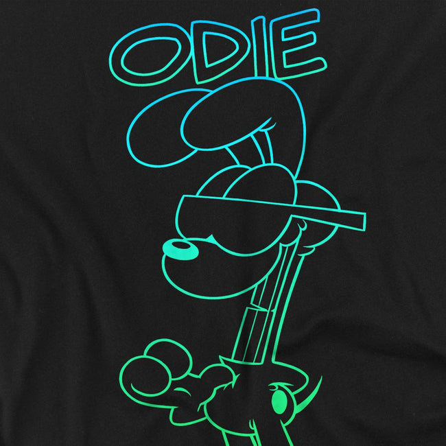 Black - Pack Shot - Garfield Mens Hotshot Odie T-Shirt