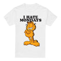 White - Front - Garfield Mens I Hate Mondays T-Shirt