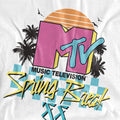 White - Side - MTV Mens Spring Break Checkerboard T-Shirt