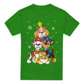 Kelly Green - Front - Paw Patrol Mens Christmas Tree T-Shirt
