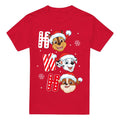 Red - Front - Paw Patrol Mens Santa Hat Christmas T-Shirt