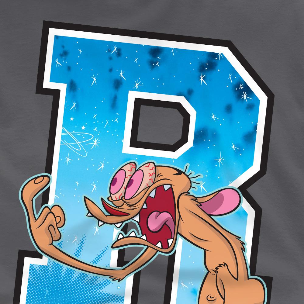 Charcoal - Pack Shot - Ren & Stimpy Mens R Is For Ren T-Shirt