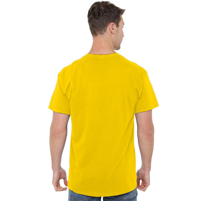 Yellow - Back - SpongeBob SquarePants Mens Smiling Face T-Shirt