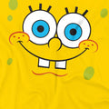Yellow - Side - SpongeBob SquarePants Mens Smiling Face T-Shirt