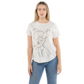 Vintage White-Grey - Lifestyle - Bambi Womens-Ladies Sketch T-Shirt