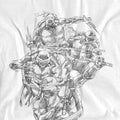 White - Side - Teenage Mutant Ninja Turtles Mens Shinobis T-Shirt