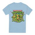 Light Blue - Front - Teenage Mutant Ninja Turtles Mens Classic Turtles T-Shirt