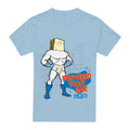 Light Blue - Front - Ren & Stimpy Mens Powdered Toast Man T-Shirt