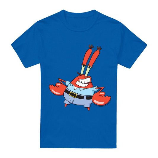 Royal Blue - Front - SpongeBob SquarePants Mens Mr Krabby T-Shirt