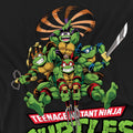 Black - Side - Teenage Mutant Ninja Turtles Mens Manga Turtles T-Shirt