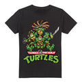 Black - Front - Teenage Mutant Ninja Turtles Mens Manga Turtles T-Shirt