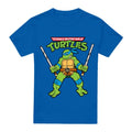 Royal Blue - Front - Teenage Mutant Ninja Turtles Mens Leonardo Retro T-Shirt