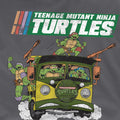 Charcoal - Side - Teenage Mutant Ninja Turtles Mens Van T-Shirt