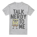 Sport Heather - Front - SpongeBob SquarePants Mens Talk Nerdy To Me T-Shirt