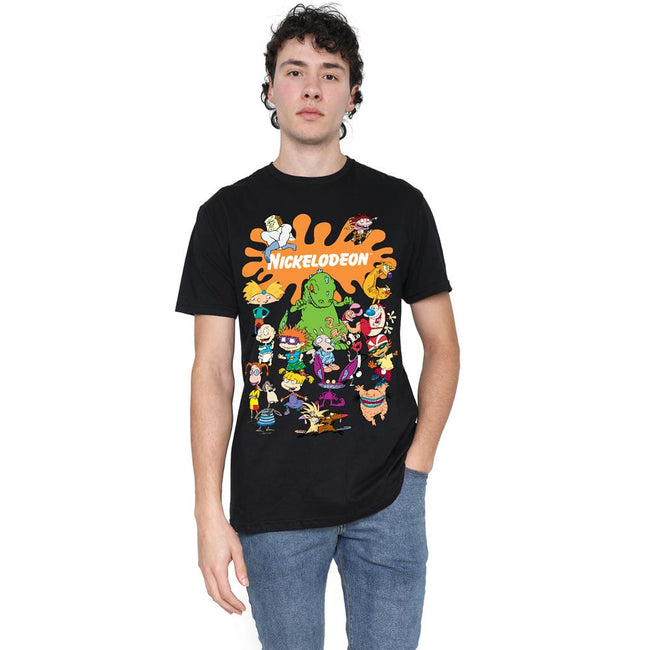 Black - Lifestyle - Nickelodeon Mens Splat Group T-Shirt