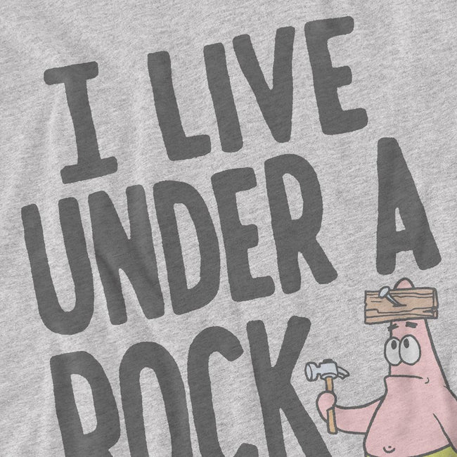 Sport Heather - Pack Shot - SpongeBob SquarePants Mens Under A Rock T-Shirt