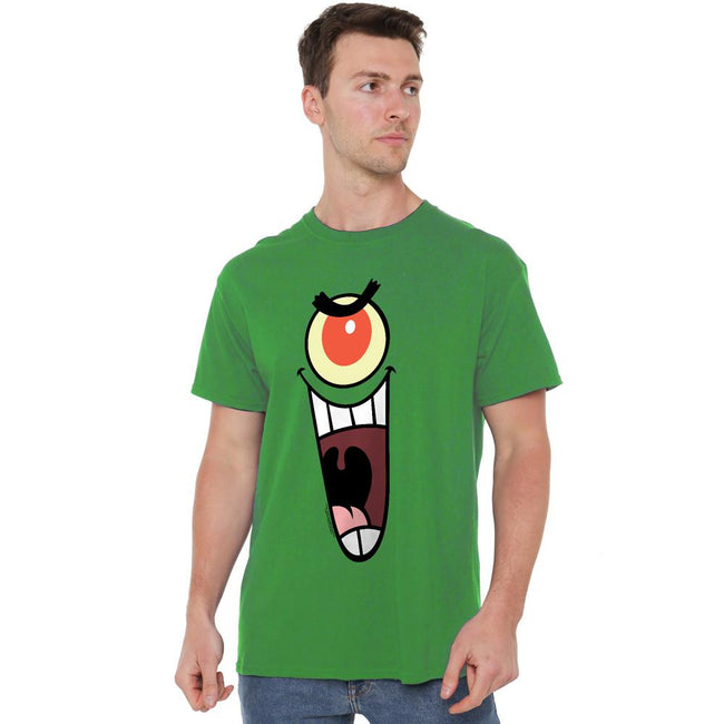 Kelly Green - Lifestyle - SpongeBob SquarePants Mens Plankton Face T-Shirt