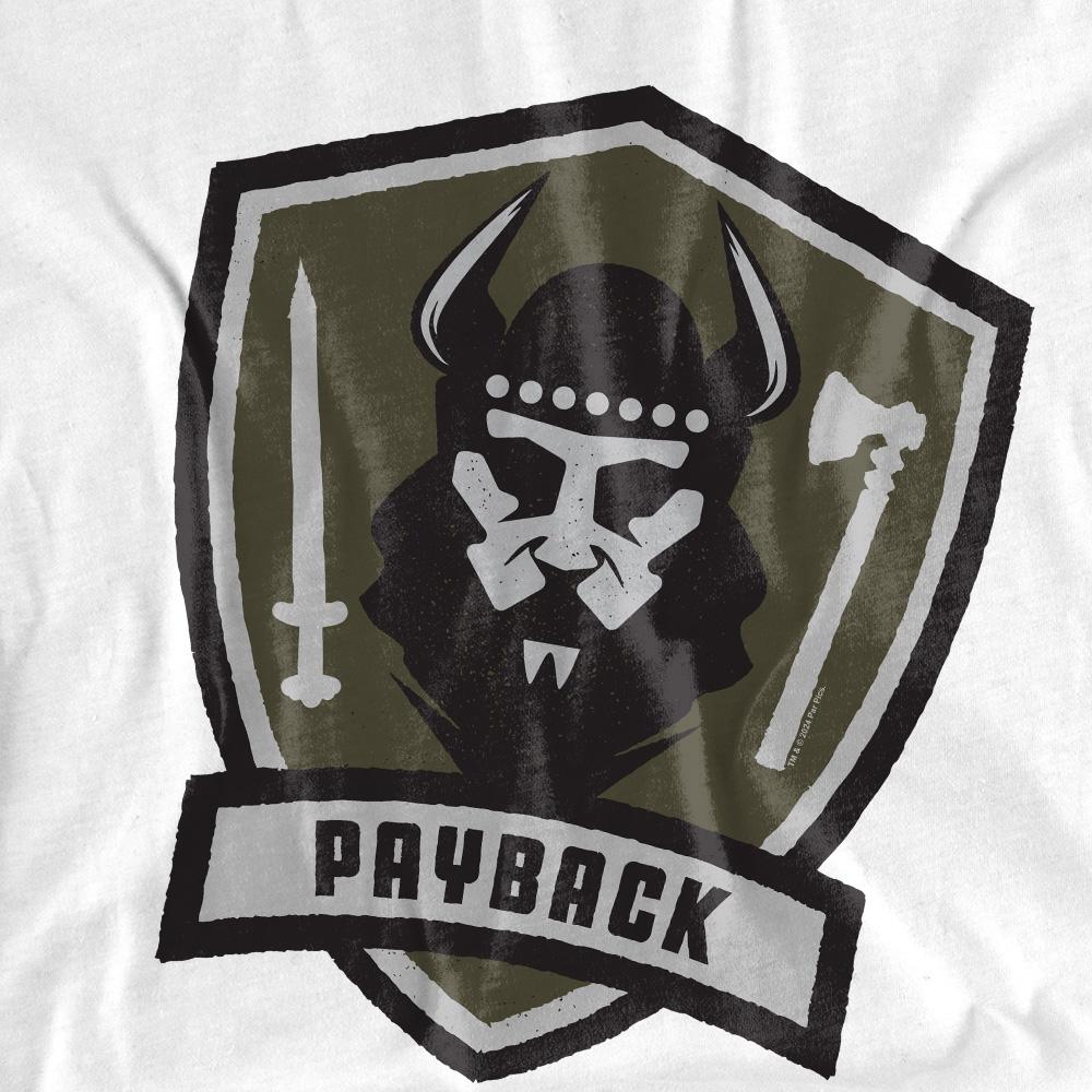 White - Pack Shot - Top Gun Mens Payback Logo T-Shirt