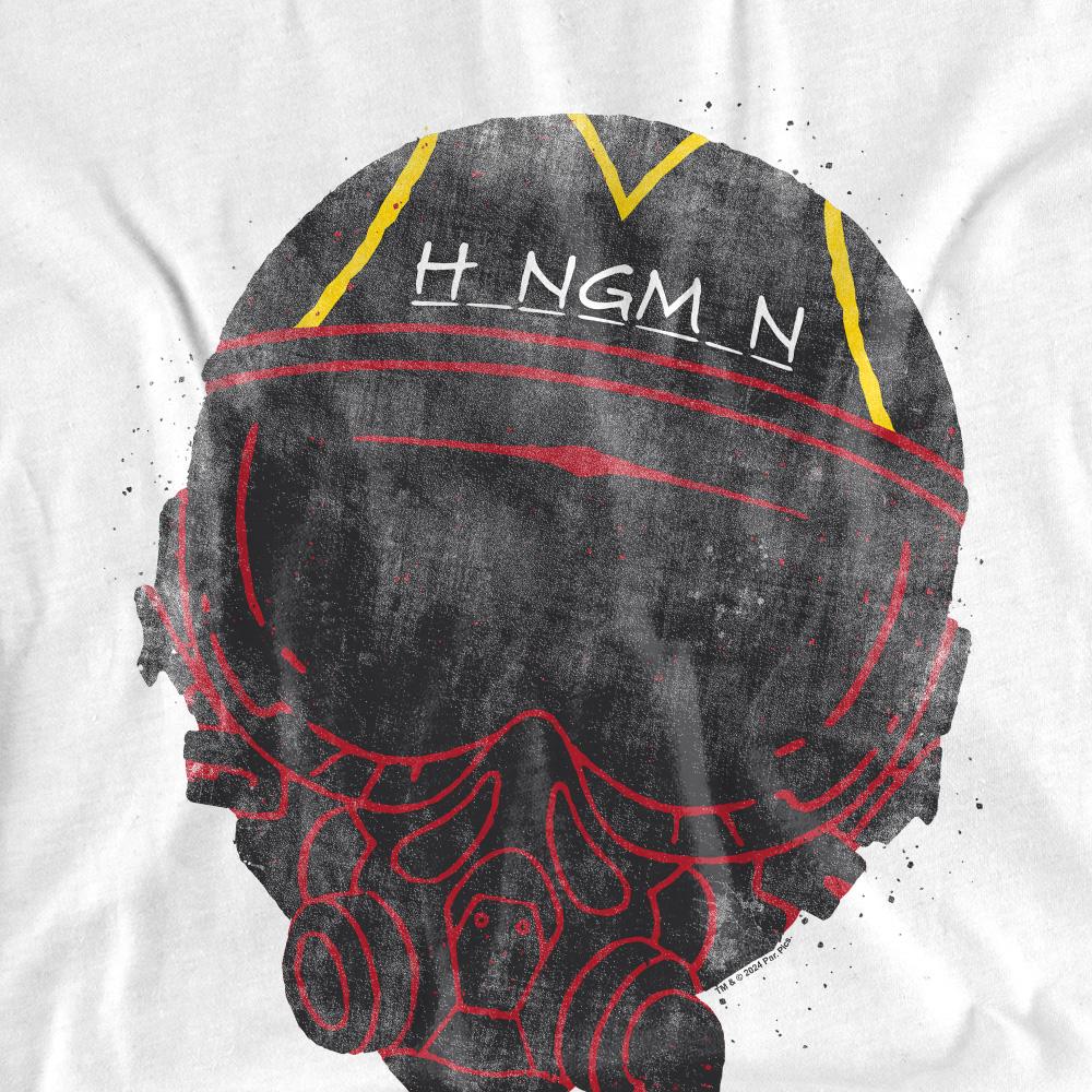 White - Pack Shot - Top Gun Mens Hangman Helmet T-Shirt