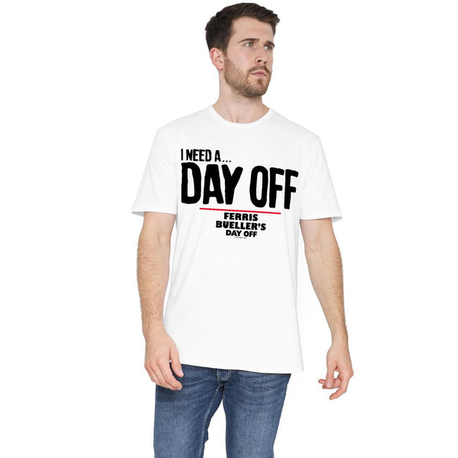 White - Lifestyle - Ferris Bueller´s Day Off Mens Ferris Bueller Needs A Day Off T-Shirt