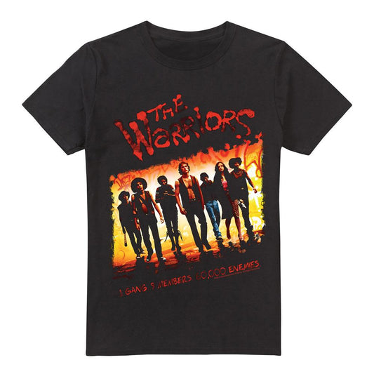Black - Front - The Warriors Mens One Gang T-Shirt