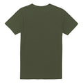 Military Green - Back - Top Gun Mens Distressed Logo T-Shirt