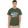 Military Green - Lifestyle - Top Gun Mens Distressed Logo T-Shirt