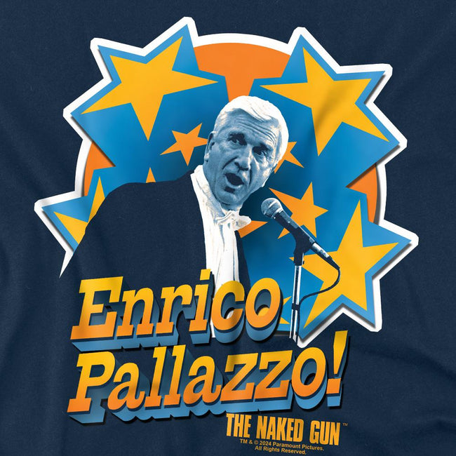 Navy - Pack Shot - The Naked Gun Mens It´s Enrico Pallazzo T-Shirt