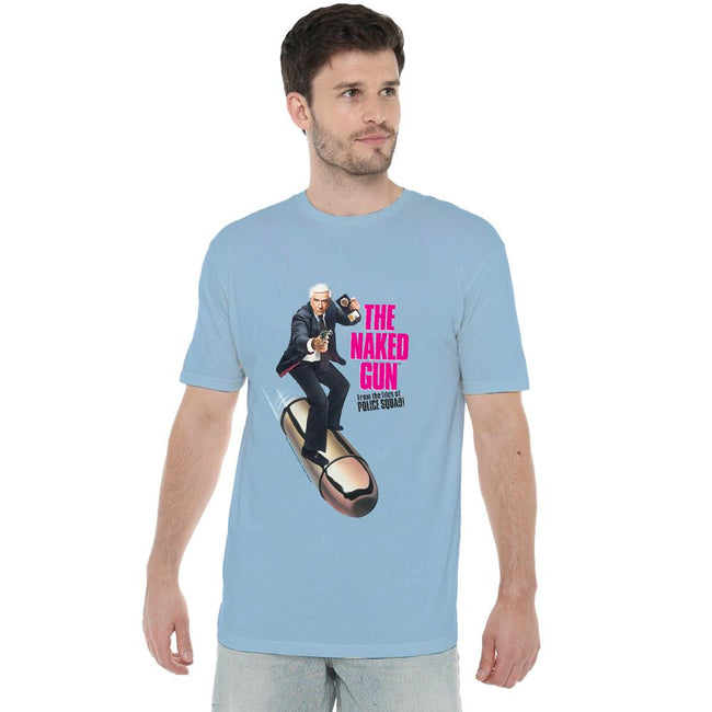 Light Blue - Lifestyle - The Naked Gun Mens Bullet T-Shirt