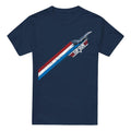 Navy - Front - Top Gun Mens Stripes T-Shirt