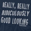 Navy - Side - Zoolander Mens Derek Zoolander T-Shirt