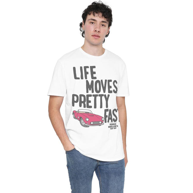 White - Lifestyle - Ferris Bueller´s Day Off Mens Slow Down T-Shirt