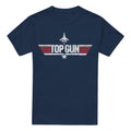 Navy - Front - Top Gun Mens Logo T-Shirt
