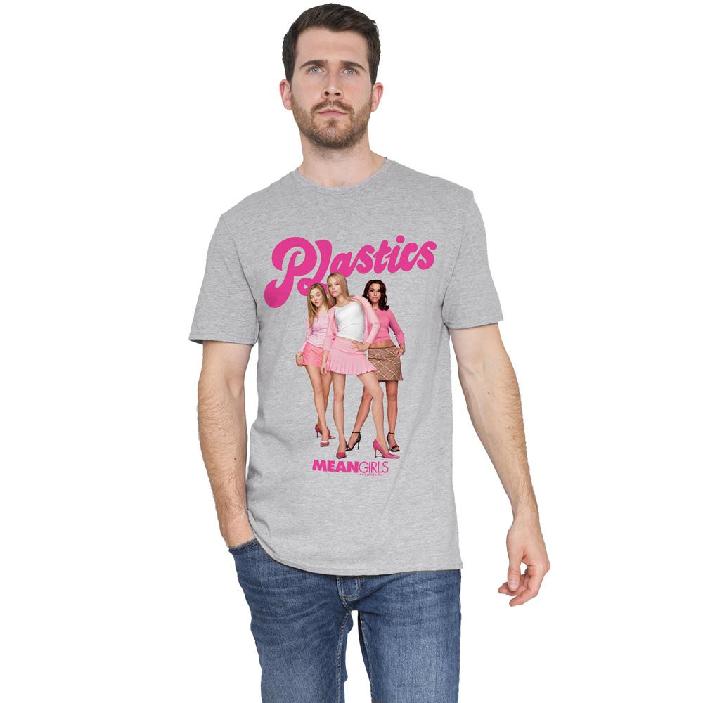 Sport Heather - Pack Shot - Mean Girls Mens The Plastics Simple T-Shirt