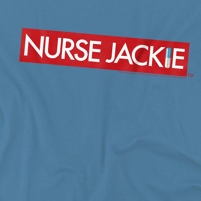 Carolina Blue - Pack Shot - Nurse Jackie Mens Logo T-Shirt